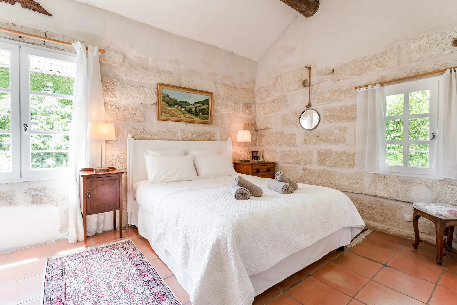 La chambre en mezzanine