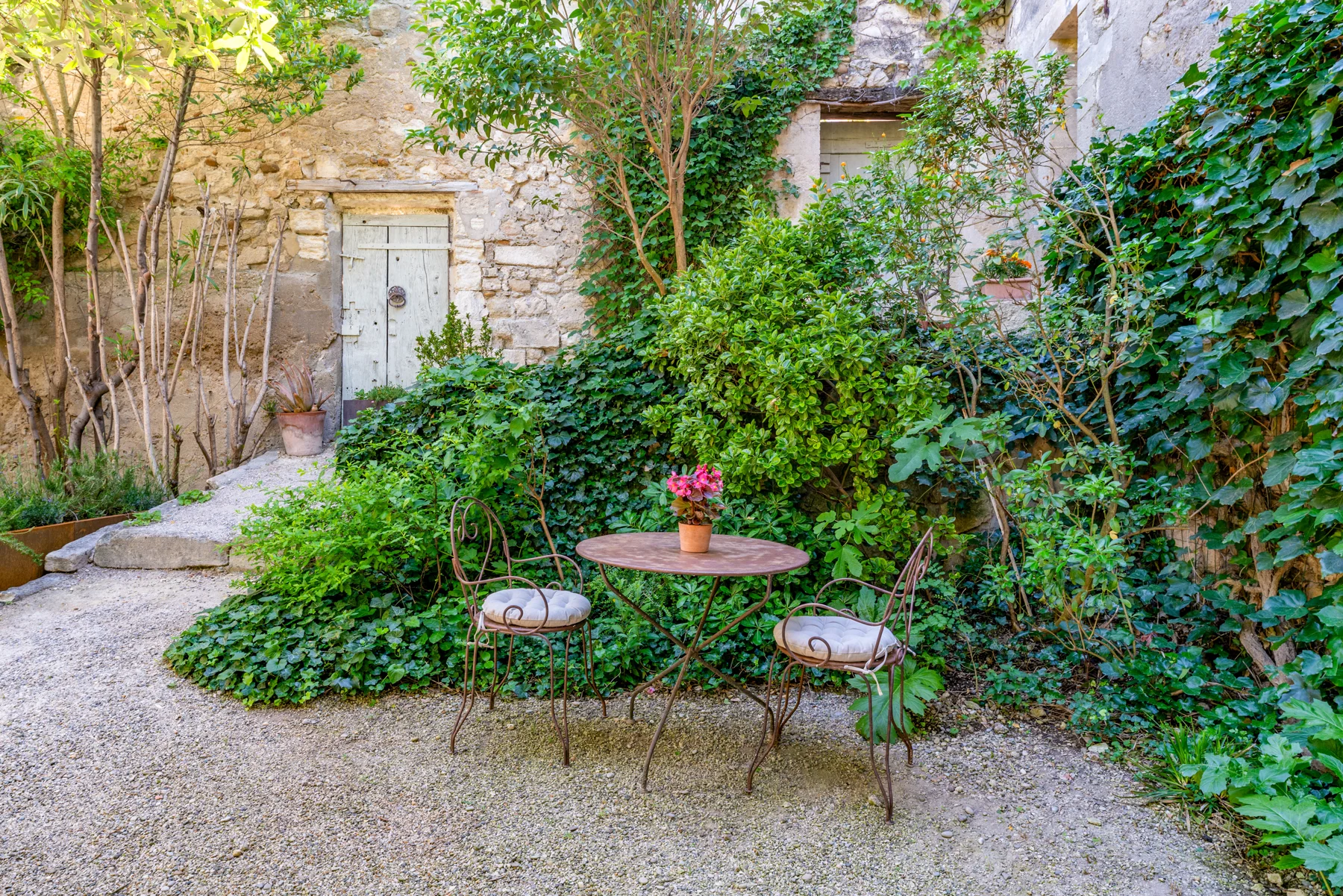 La table dans le jardin